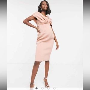 ASOS Maternity blush/ pink dress